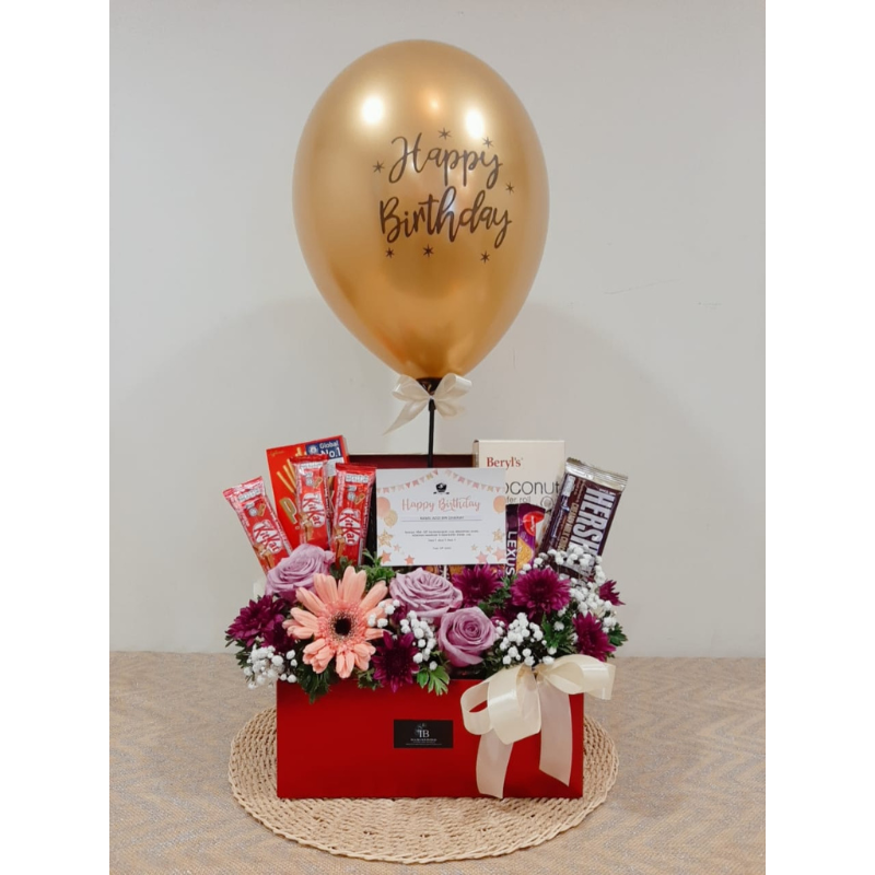 Birthday Gift Hamper With Balloon (Klang Valley Delivery)